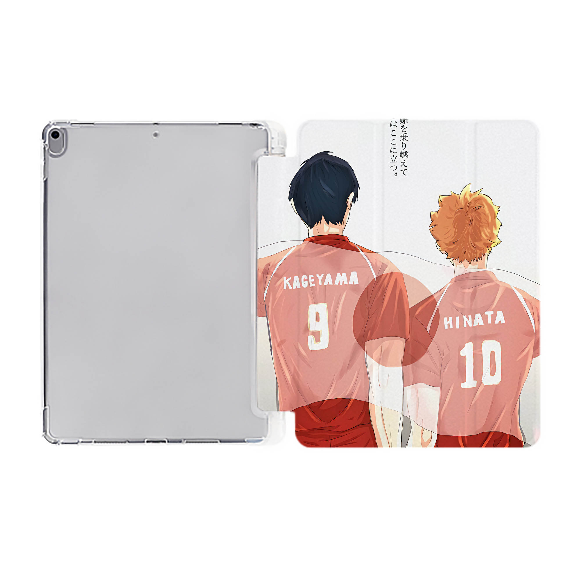 （画像用） ハイキュー!! Haikyu!! IPad ケース ペン収納付き 三つ折りスタンド PUレザー×シリコン 対応機種9.5/10.5/10.9インチ